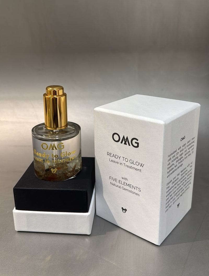 OMG x The Crystaling 'Ready to Glow' Leave-in Treatment with Five Elements Natural Gemstones (50ml),SHHH,OMG shampoo,OMG haircare,Scape care,Hair loss treatment ,Hong Kong Hair repair treatment ,Anti-hair loss shampoo,毛躁頭髮打理, 受損髮質修復, 頭髮開叉處理 ,Frizzy hair management, Damaged hair repair,頭髮 再生 ,生髮, 頭髮毛躁, hair loss,頭髮修護