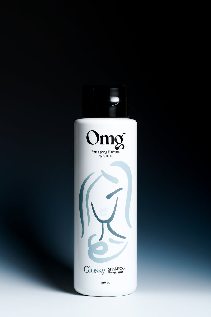 OMG+ Glossy Shampoo (250mL),SHHH,OMG+ shampoo,OMG＋ haircare,Scape care,Hair loss treatment ,Hong Kong Hair repair treatment ,Anti-hair loss shampoo,毛躁頭髮打理, 受損髮質修復, 頭髮開叉處理 ,Frizzy hair management, Damaged hair repair,頭髮 再生 ,生髮, 頭髮毛躁, hair loss,頭髮修護,Wellness,Wellbeing,Longevity,中醫,養生- scalp treatment Hong Kong - ⁠hair treatment HK - ⁠scalp treatment hair product Hong Kong